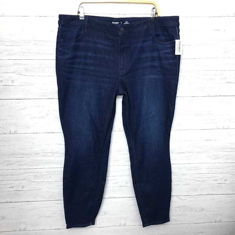 NEW Old Navy Jeans Wow Super Skinny High Rise Dark Wash Stretch size 22